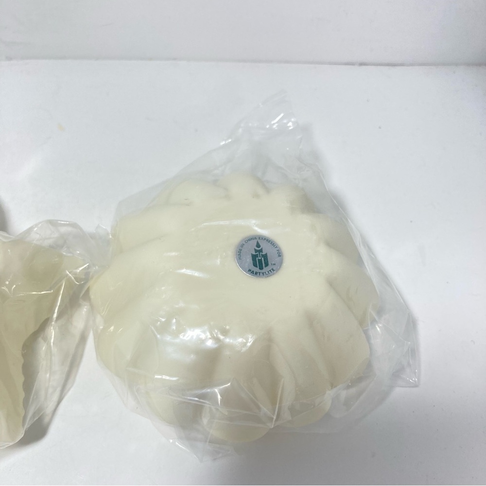 PartyLite Sea Drifters Candle Holders Tea Light Votive Bisque Set of 3 - Picture 15 of 16